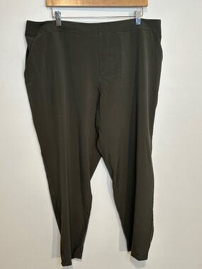 Womens Coolibar Sun Protection Pants Olive Green XXL UPF 50+